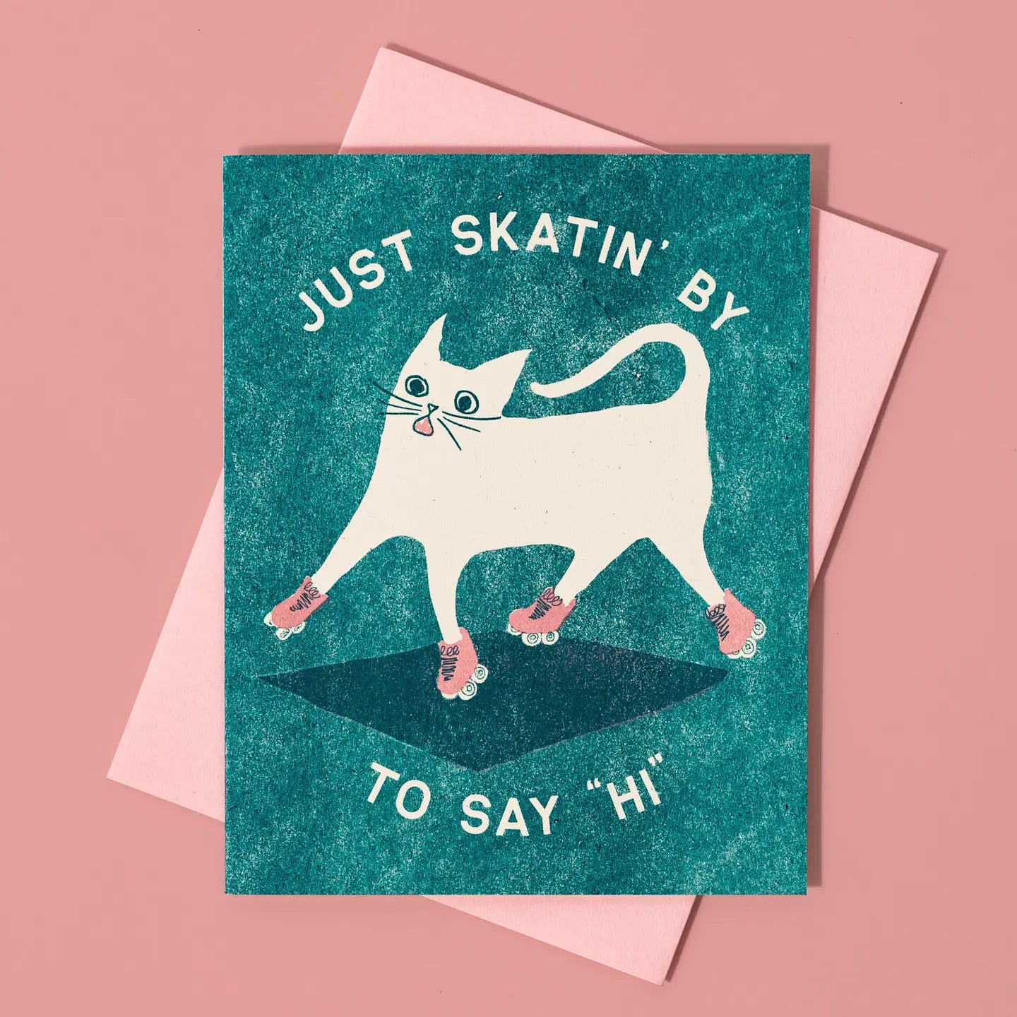 Bromstad Printing Co. - Risograph Wenskaart 'Skatin' By'