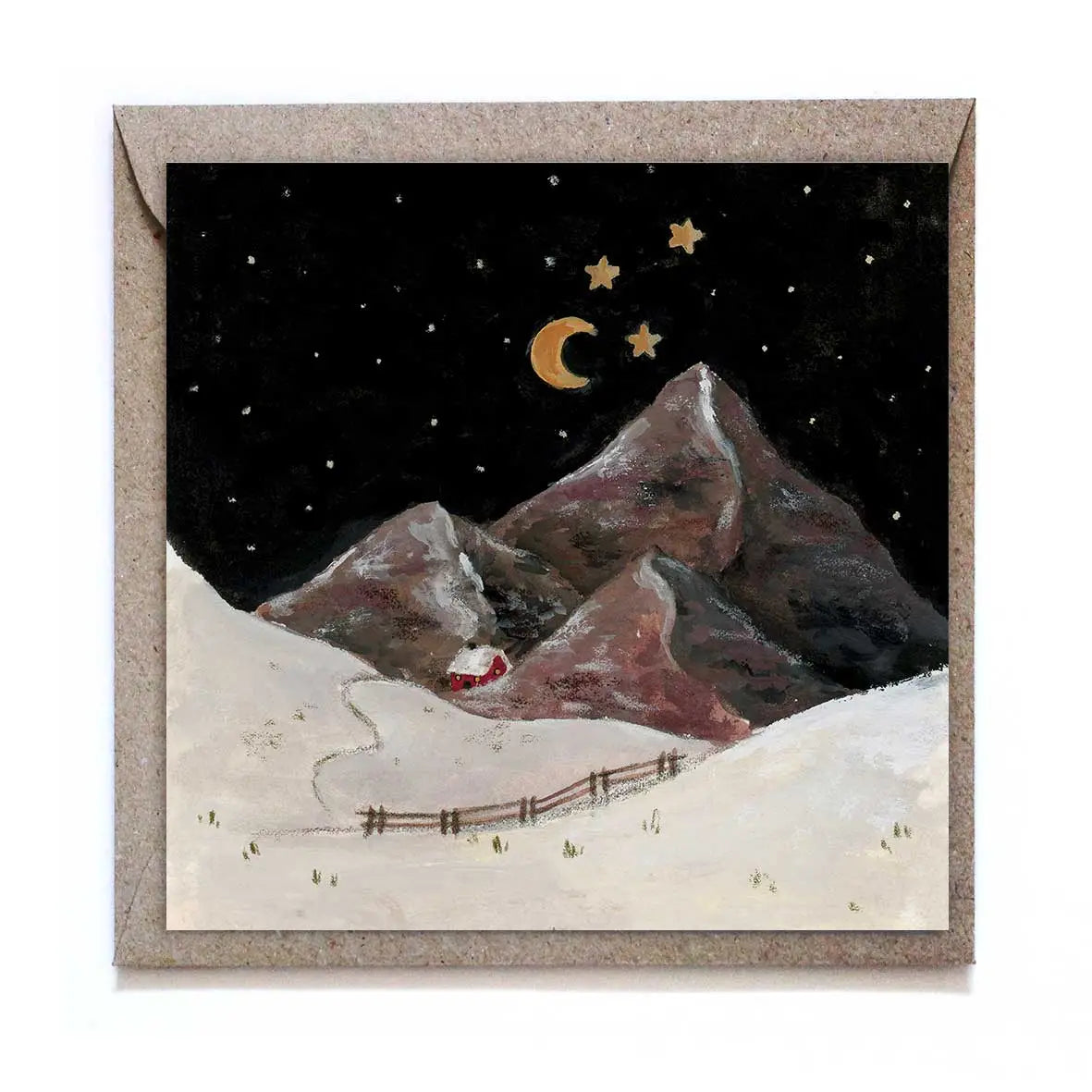 Studio Satsch Greeting Card - House in the Hills