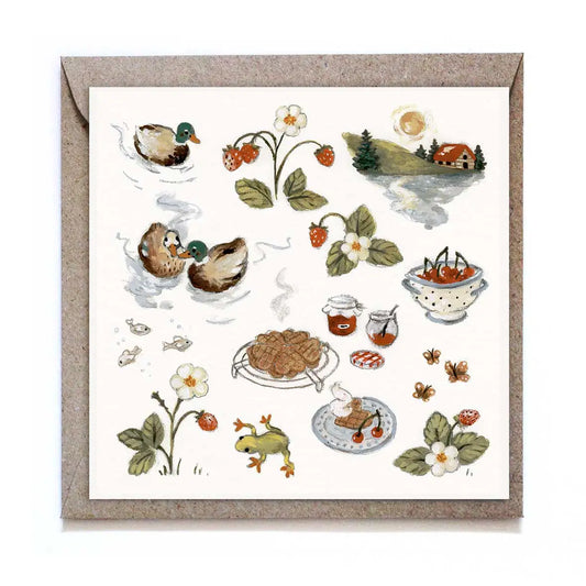 Studio Satsch Wenskaart - Slow Summer