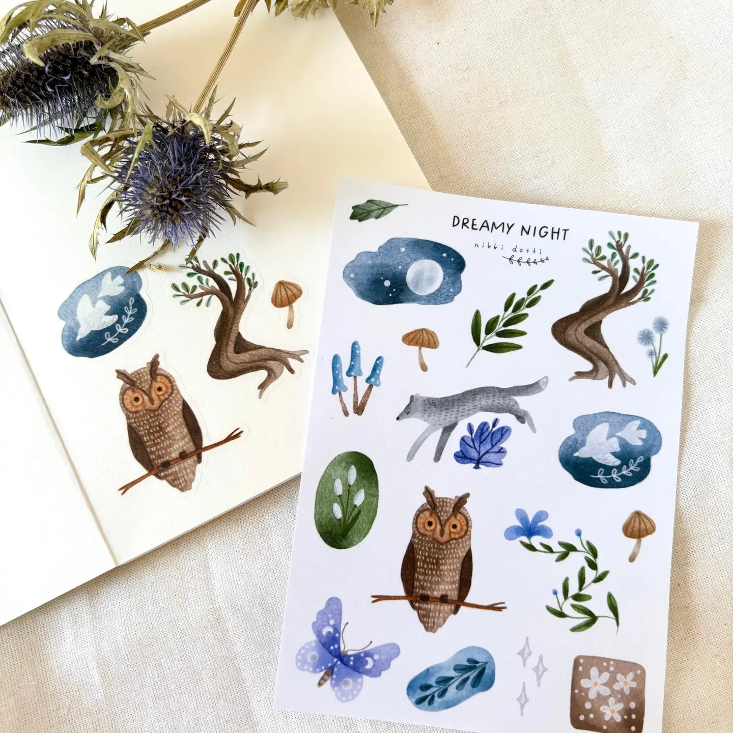 Nikki Dotti - Stickervel 'Dreamy Night' A6