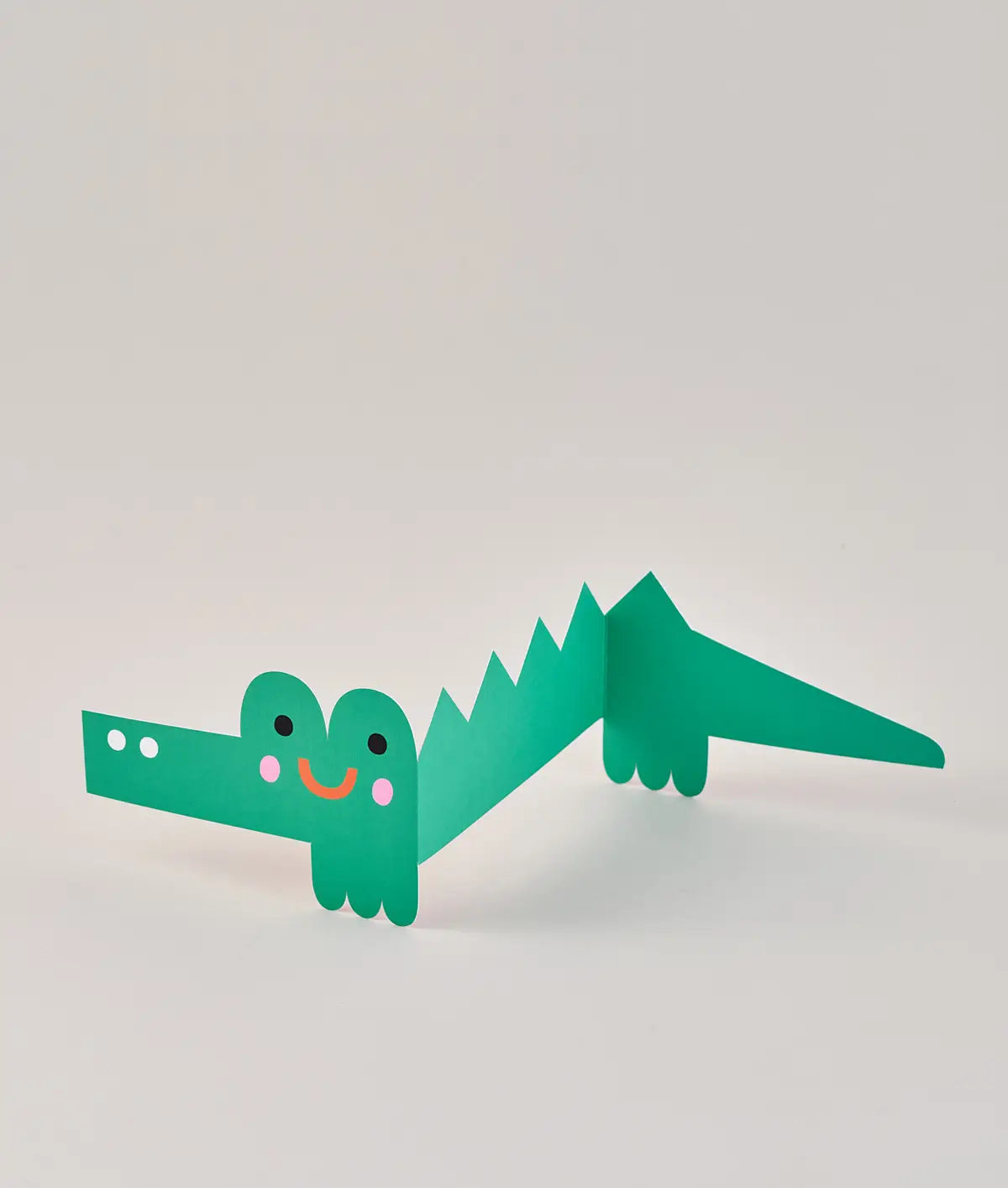 Wrap Fold-out greeting card - 'Croc'