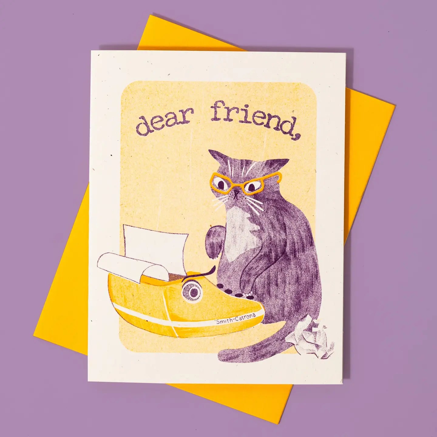 Bromstad Printing Co. - Risograph-Grußkarte „Lieber Freund“