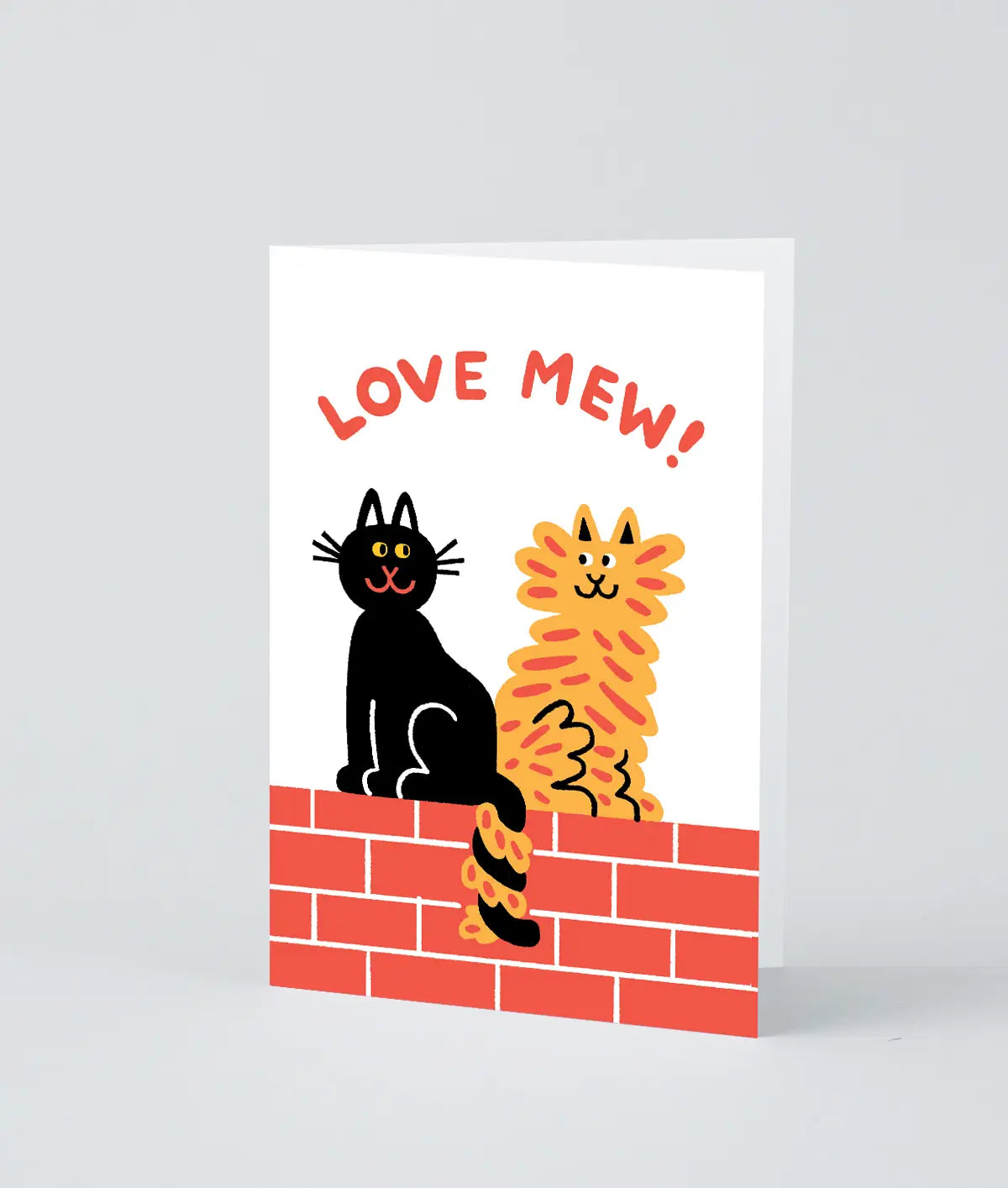 Wrap Greeting Card - 'Love Mew'