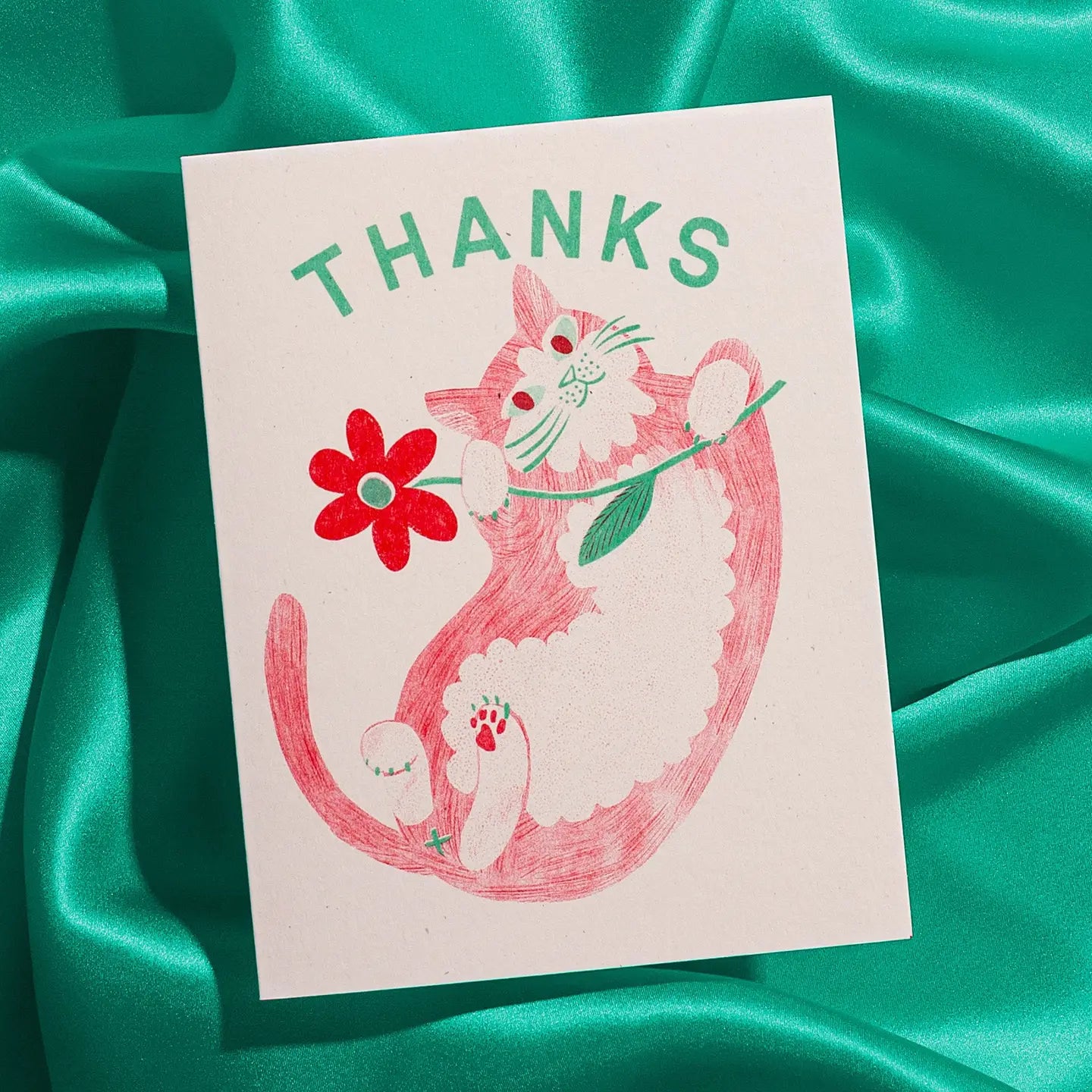 Bromstad Printing Co. - Risograph Wenskaart 'Thank You'