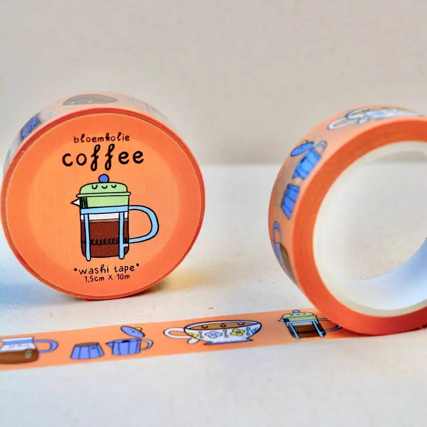 Blumenkohl Washi Tape - Kaffee