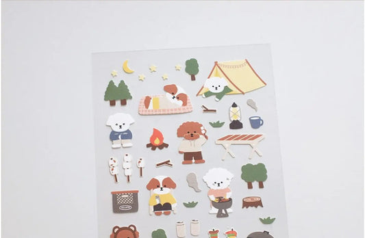 Stickers Let's Go Camping - Suatelier Design