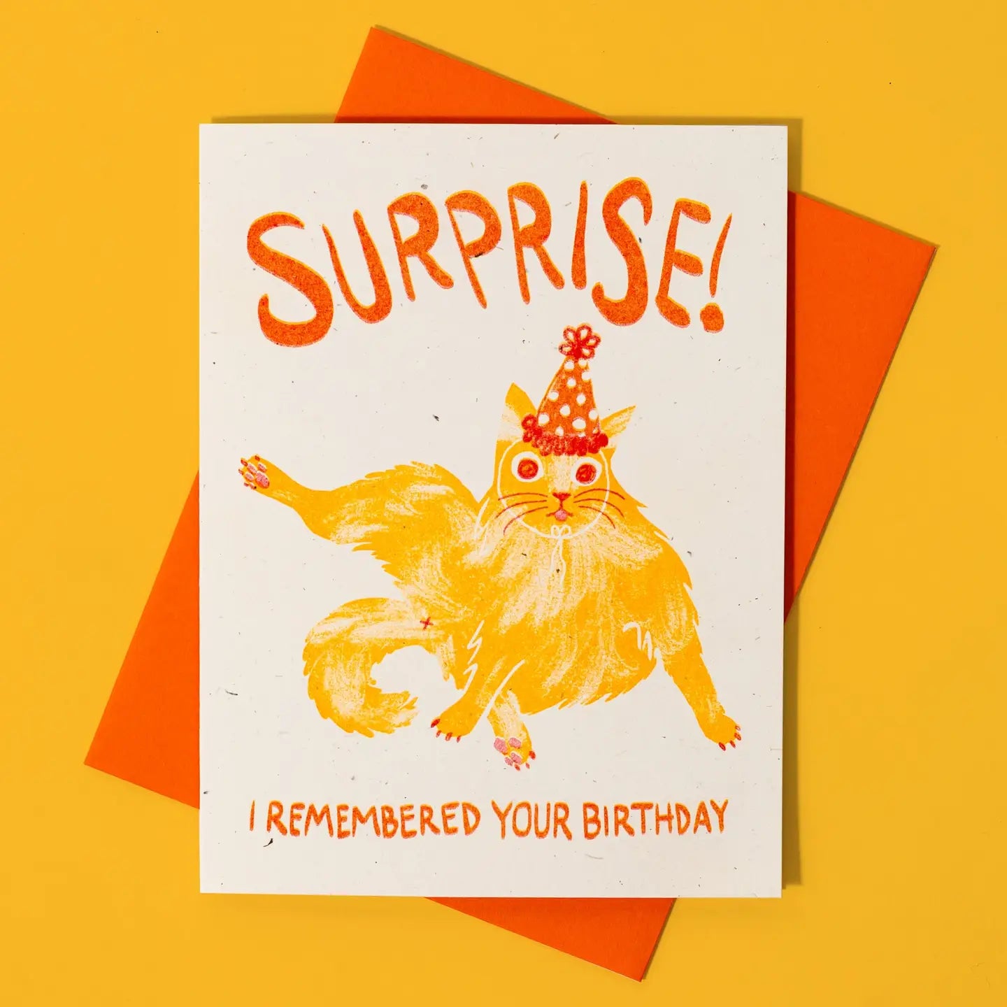 Bromstad Printing Co. - Risograph Greeting Card 'Surprise!'