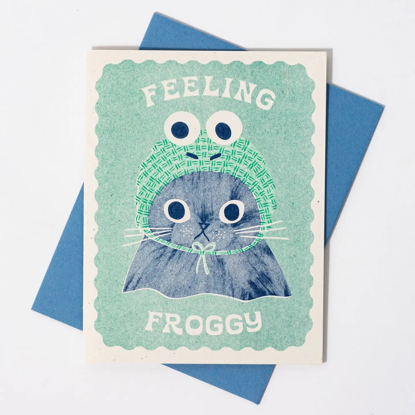 Bromstad Printing Co. - Risograph-Grußkarte „Feeling Froggy“