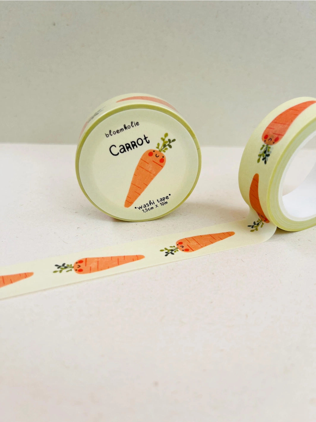 Bloemkolie Washi Tape - Wortel