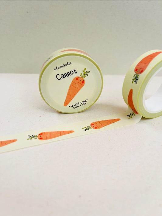 Bloemkolie Washi Tape - Wortel