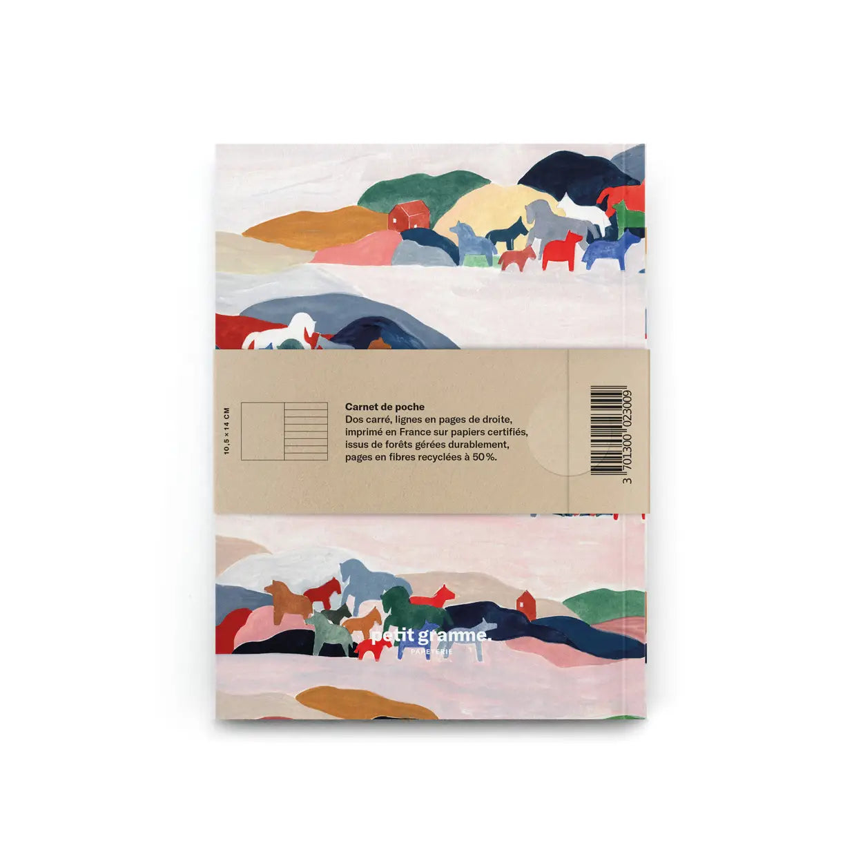Petit Gramme Notebook - A6 Little Horses (blank/lined)
