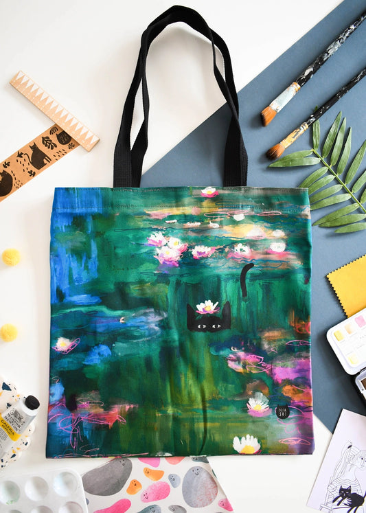 Niaski Monet Cat - Cotton bag