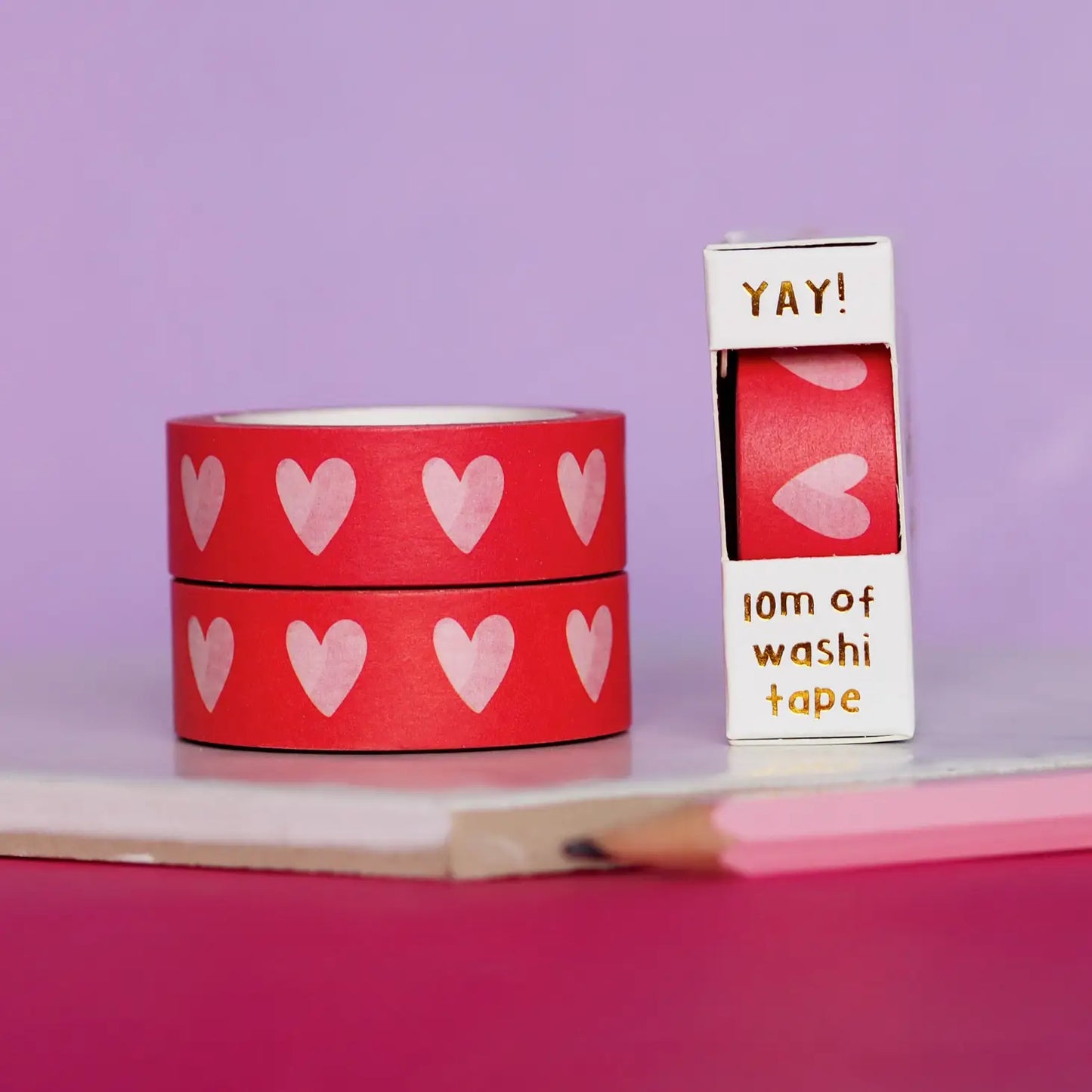 Nutmeg and Arlo Washi Tape - Blush Hearts
