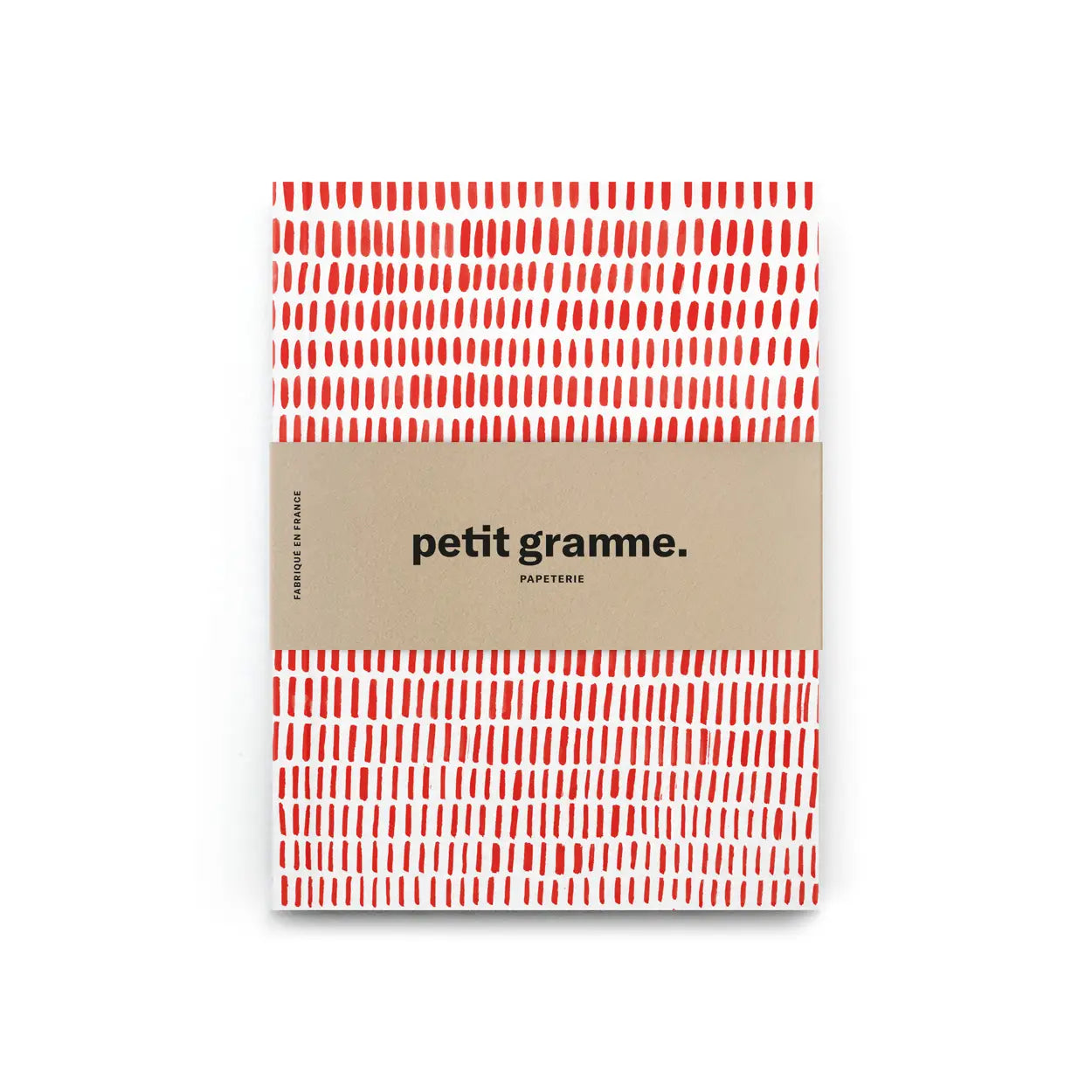 Petit Gramme Notizbuch – A6, rote Linien (leer/liniert)