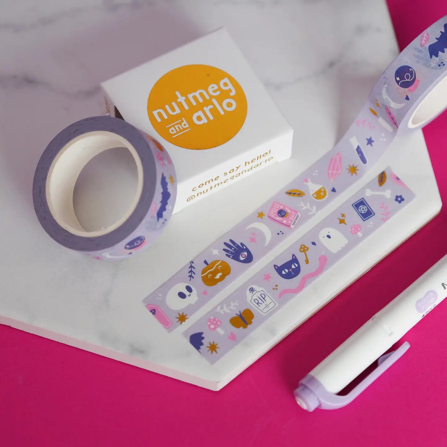 Nutmeg and Arlo Washi Tape - Mystical Halloween