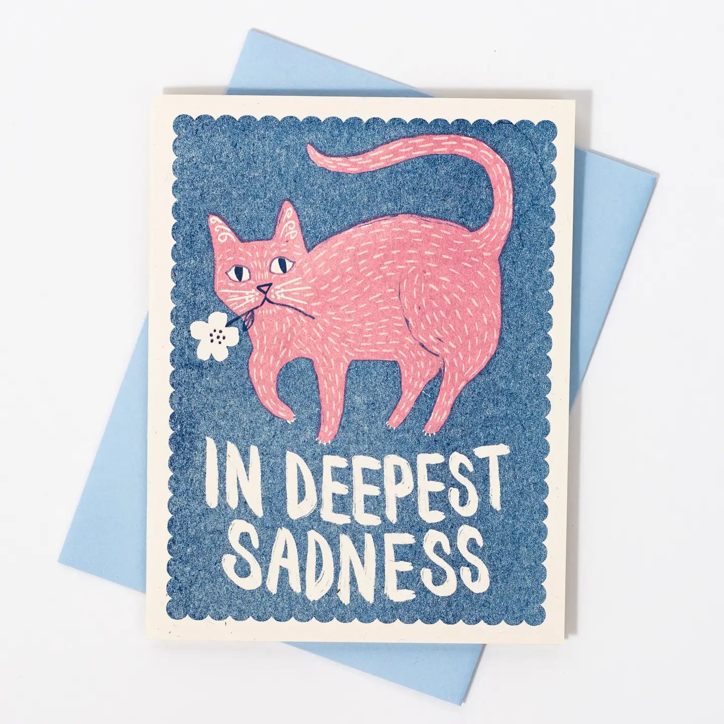 Bromstad Printing Co. - Risograph Sympathy Card 'In Deepest Sadness'