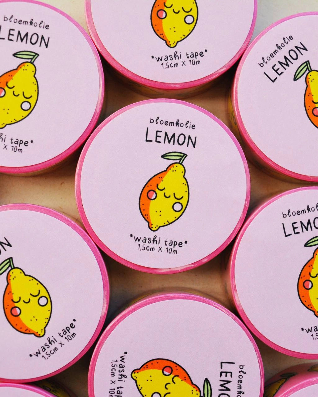 Bloemkolie Washi tape - Lemon