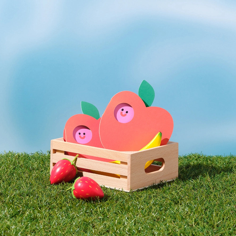 Wrap Fold-out greeting card - 'Apple'