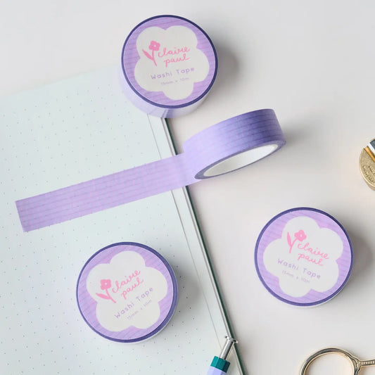 Washi tape Paars Raster - Claire Paul