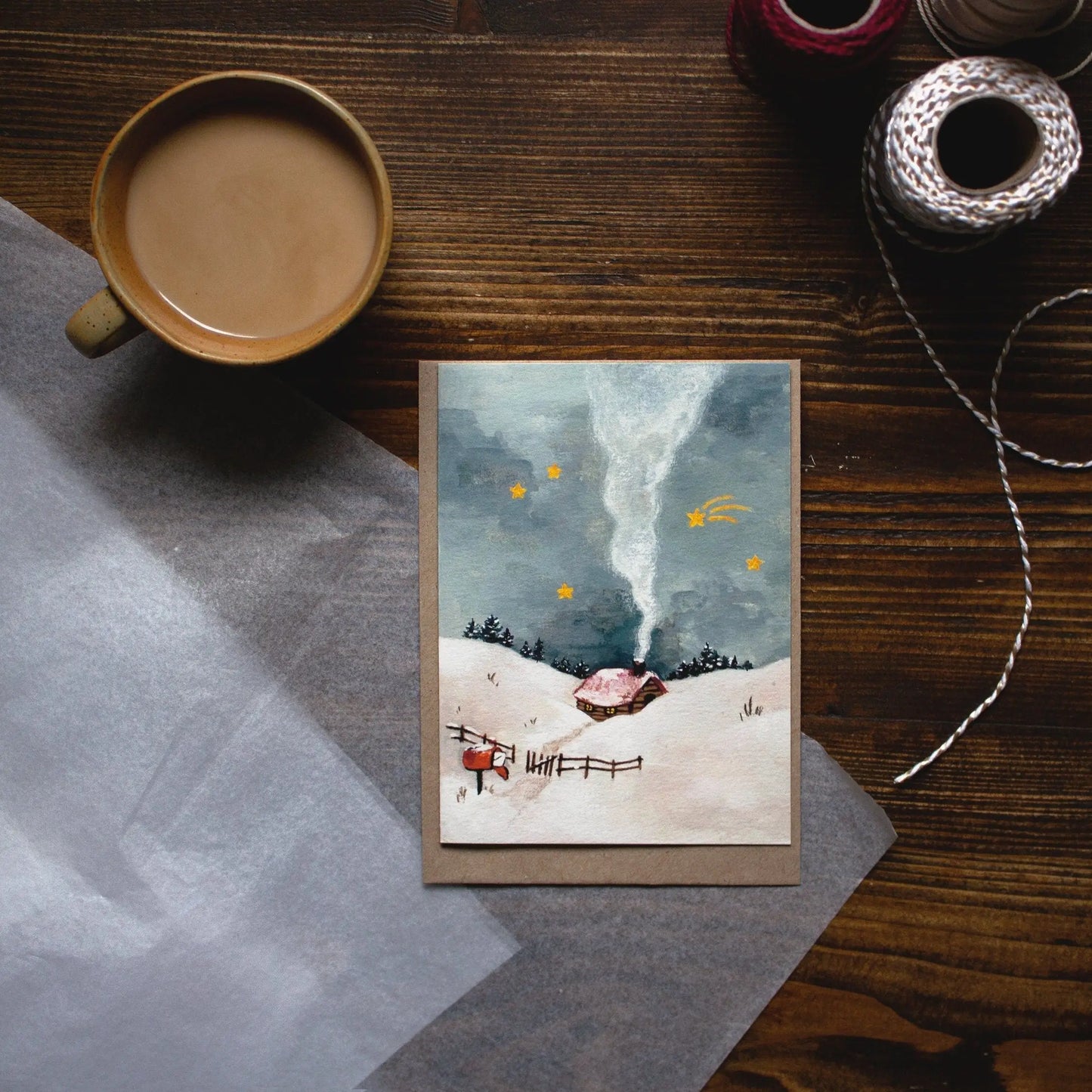 Studio Satsch Greeting card with envelope - Make a wish
