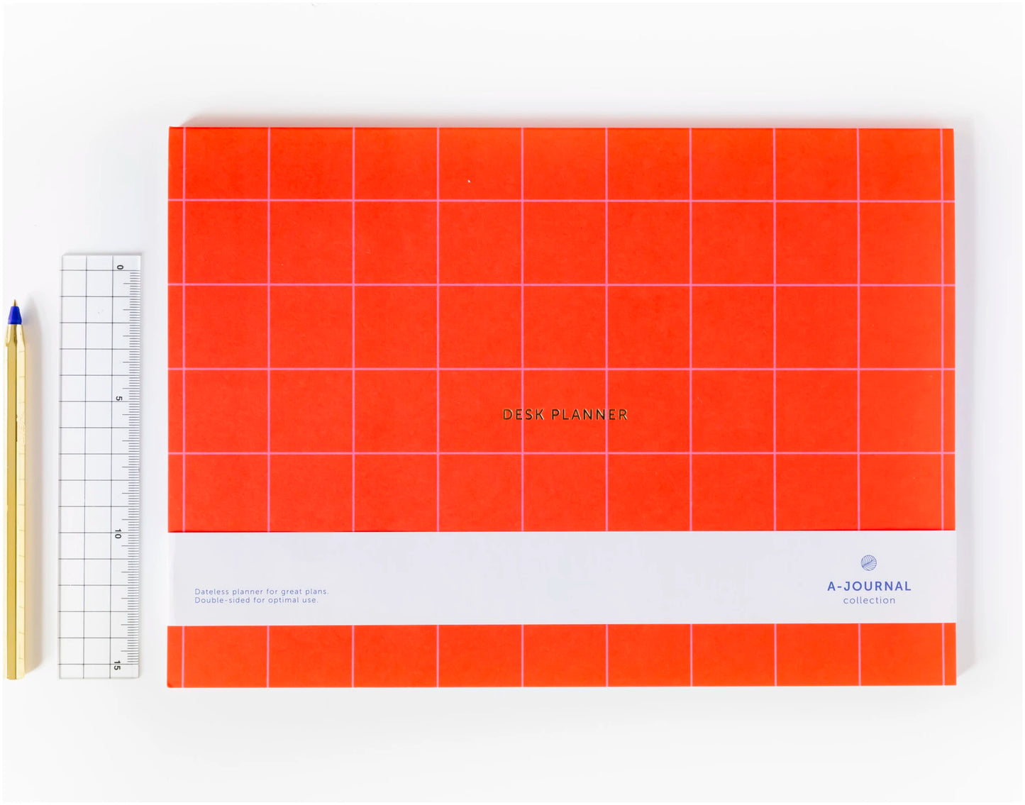 A-Journal - Desk Planner Red