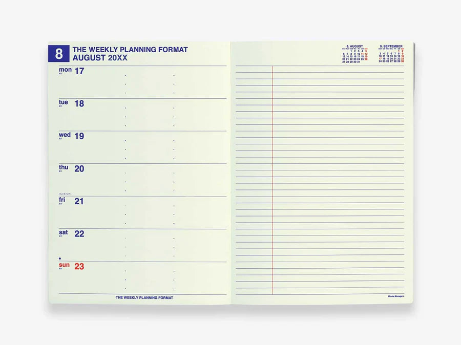 Hightide 2025 Minute Manager A5 – Marineblau