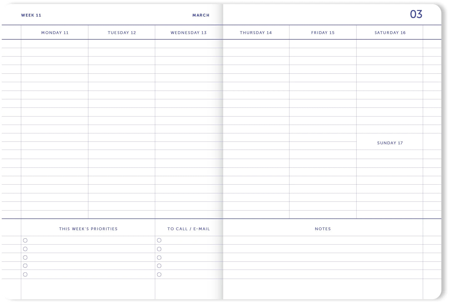 A-Journal - My Journal Agenda 2024 - Dark Blue