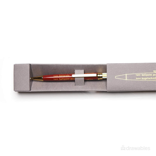 Balpen Verguld Messing Reddish Brown - Mark’s Days