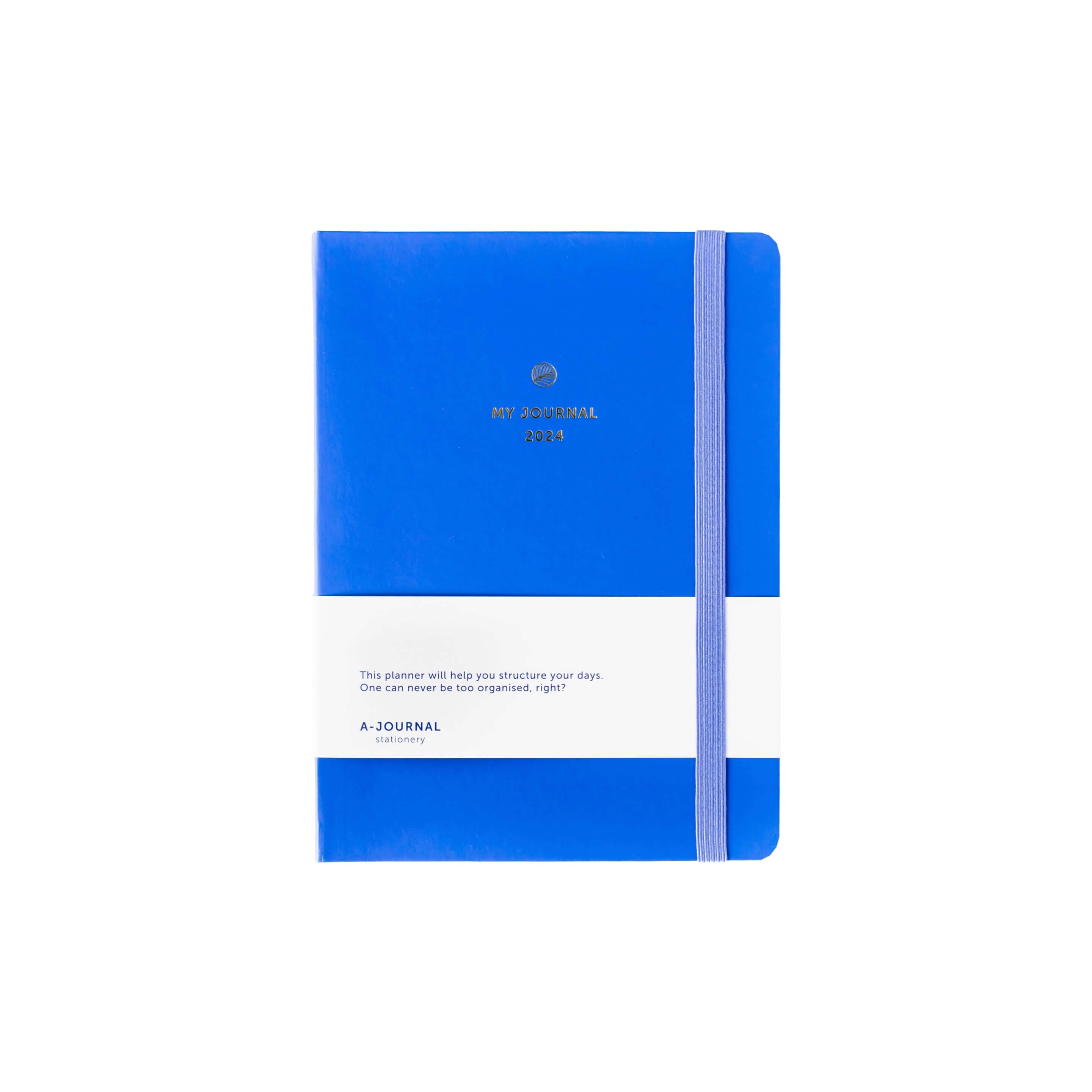Agenda civil 2024 - bleu - Joyeux journal 2024 - 14 x 19 cm
