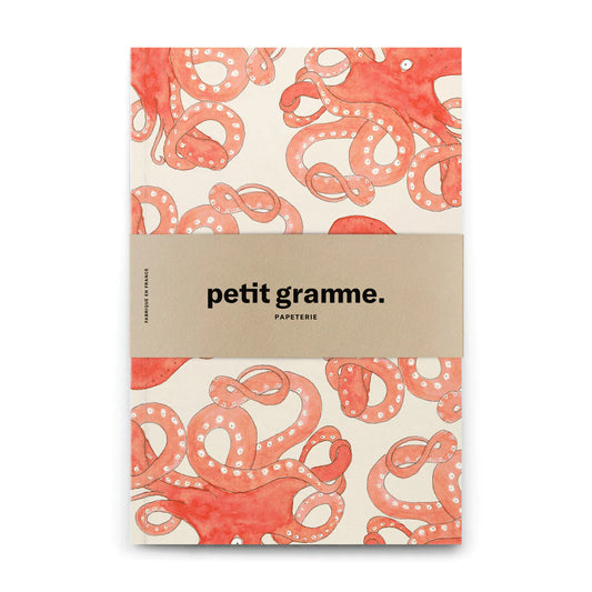 Petit Gramme Notitieboek Softcover - A5 Octopus (Blanco/Lined)