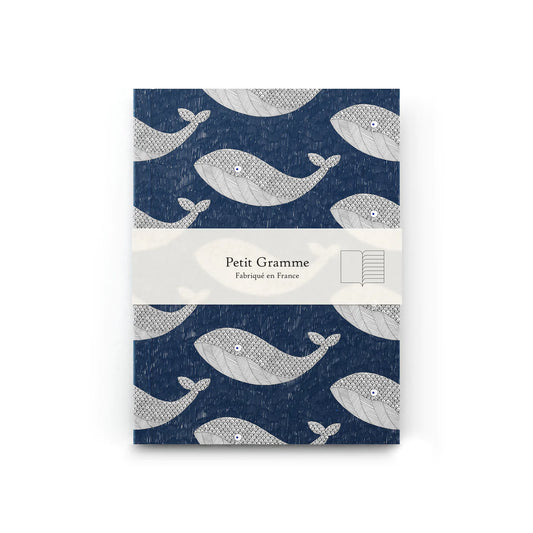 Petit Gramme Notitieboekje Softcover - A6 Blue Whale (blanco/lined)
