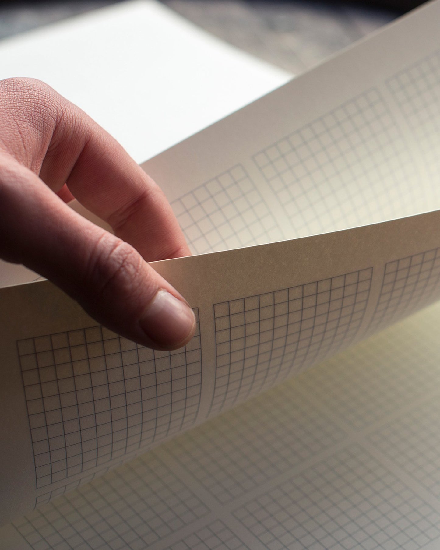 Pomelo Lay-Flat schetsboek split grid indeling closeup
