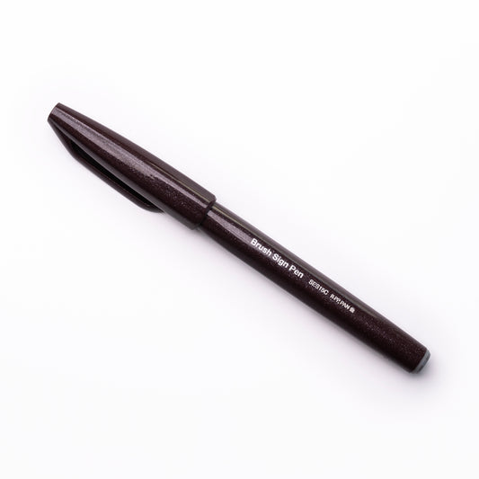 Pentel Pinselschild – Dunkelbraun