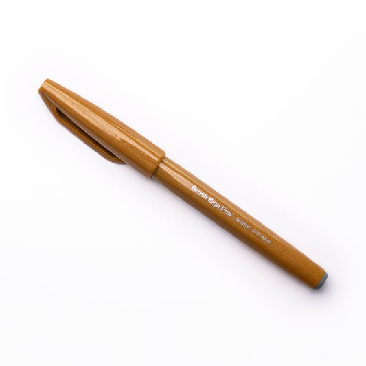 Pentel Pinselschild – Ocker