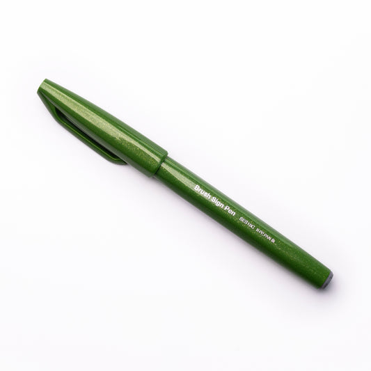 Pentel Pinselschild – Olivgrün