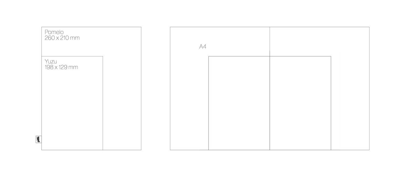 Pith Oroblanco Skizzenbuch – Rosa