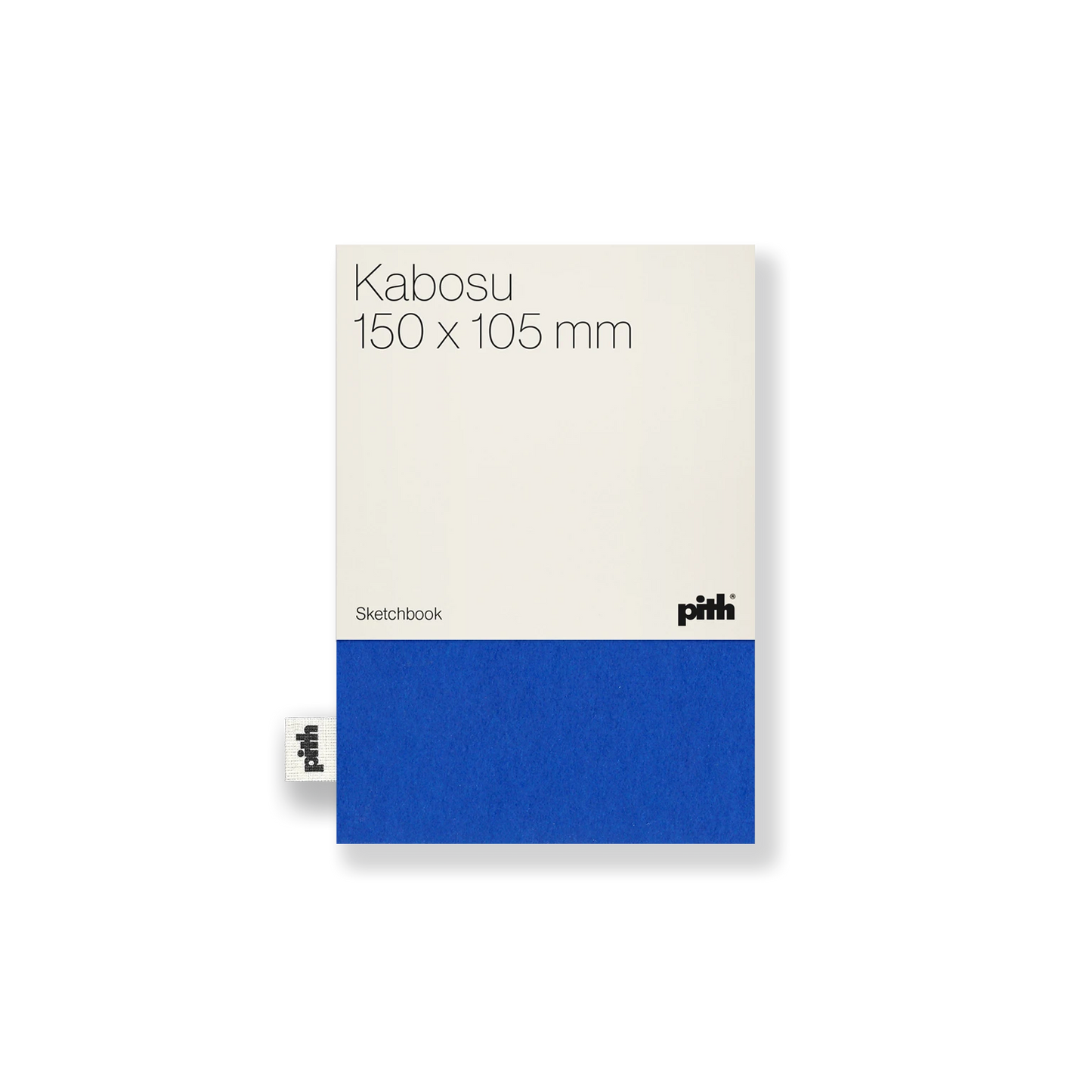 Pith - Kabosu Schetsboek Blauw met Label
