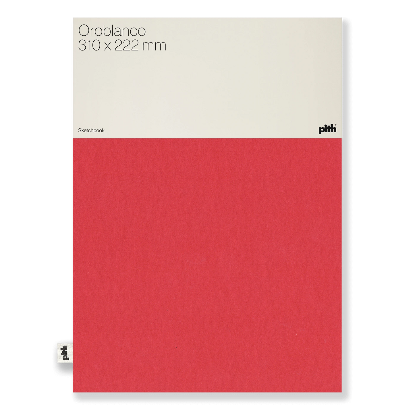 Pith Oroblanco Schetsboek Red - Voorkant met label