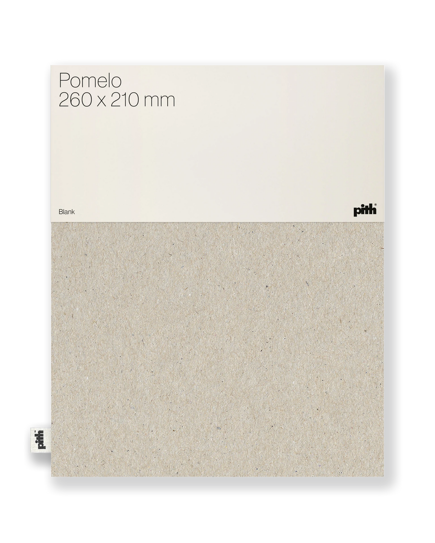 Pith Pomelo Schetsboek Grijs met label