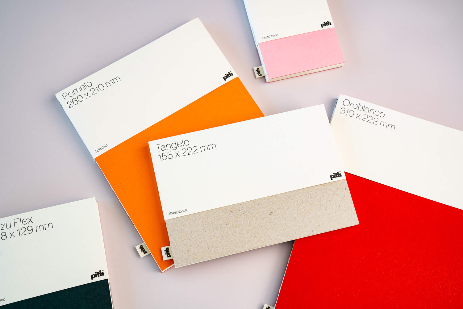 Pith Schetsboeken - Pomelo Orange, Tangelo Raw, Oroblanco Red, Yuzu Flex Green