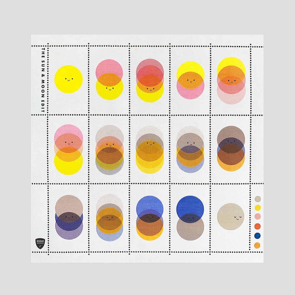 Scout Editions – Das Stempelset „Sonne und Mond“.