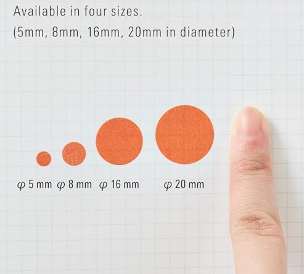 STÁLOGY Circular Masking Tape - 8mm Shuffle Ice Cream