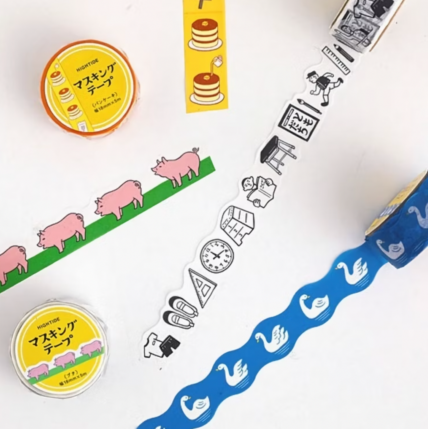 Hightide - Retro Masking Tape Zwaan