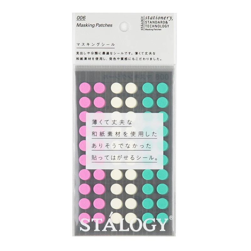 STÁLOGY Circular Masking Tape - 8mm Shuffle Ice Cream