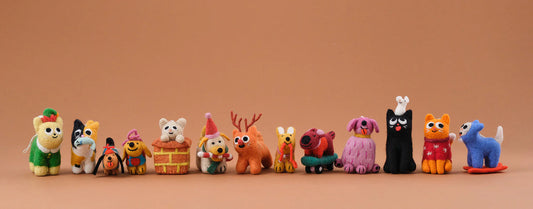 Wickelfilz-Weihnachtshänger – „Rudy“