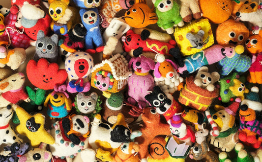 Wrap Felt Christmas Ornament - 'Eddie'