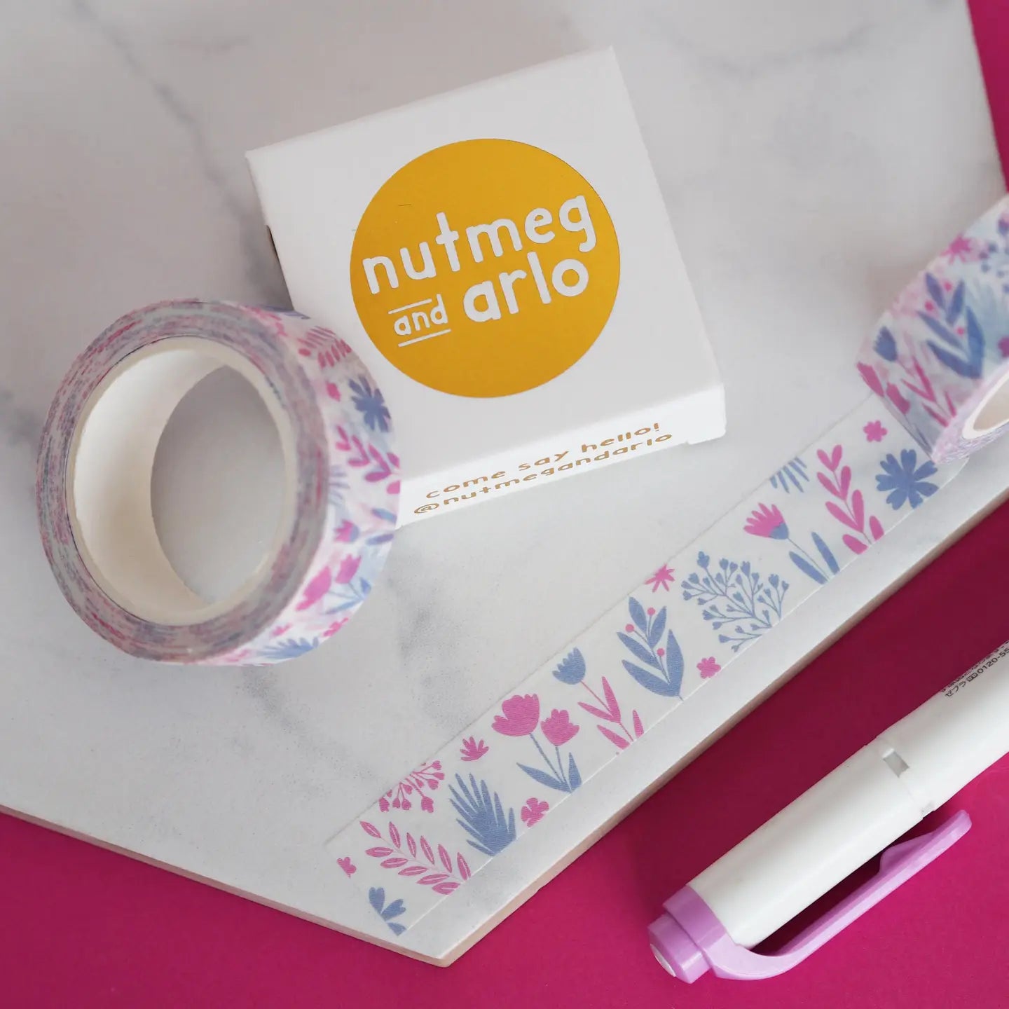 Nutmeg and Arlo Washi Tape - Flower Garden Floral