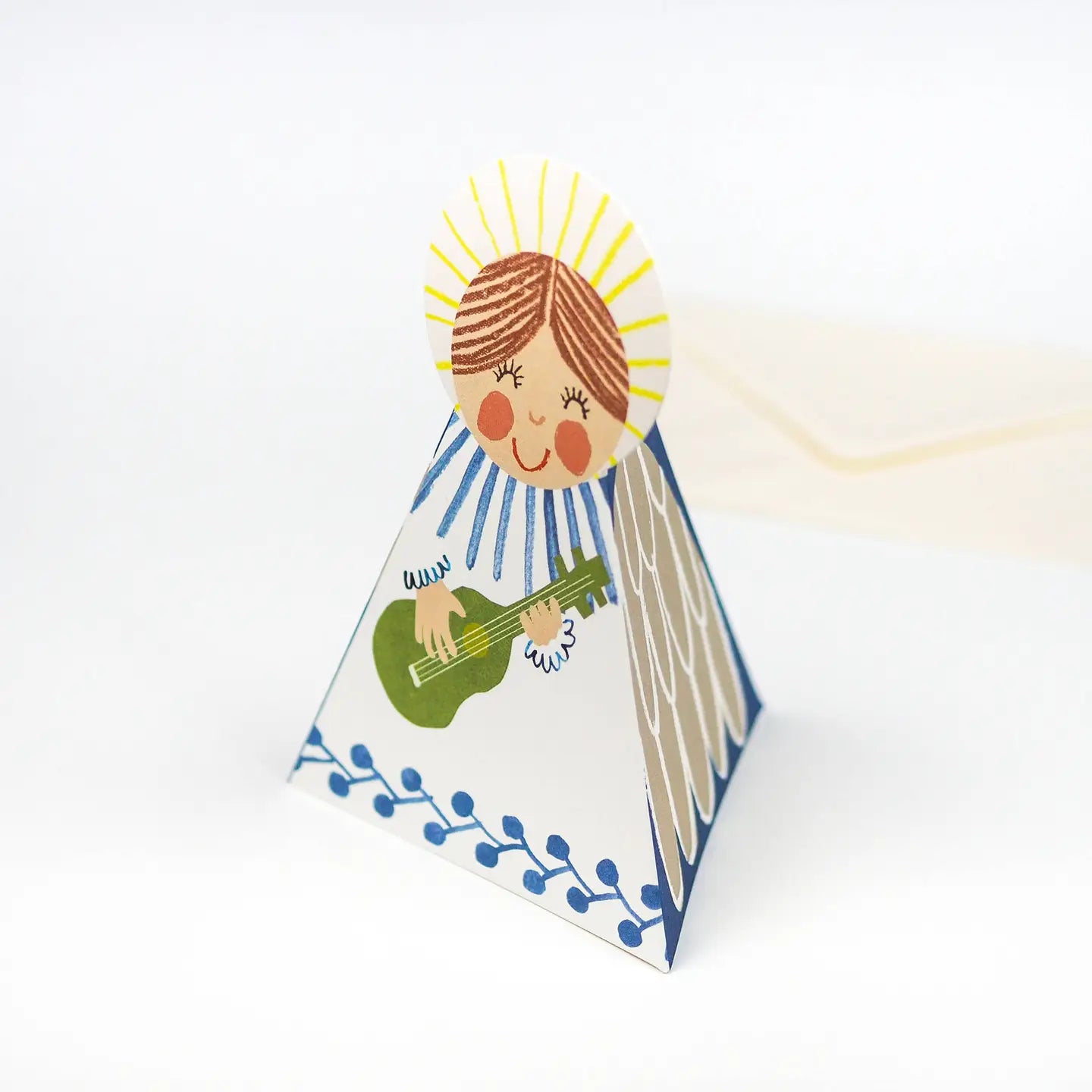 Hadley Kerst Uitklapkaart - Blue Angel