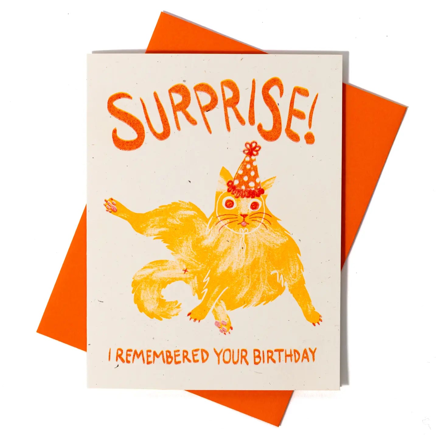 Bromstad Printing Co. - Risograph Greeting Card 'Surprise!'