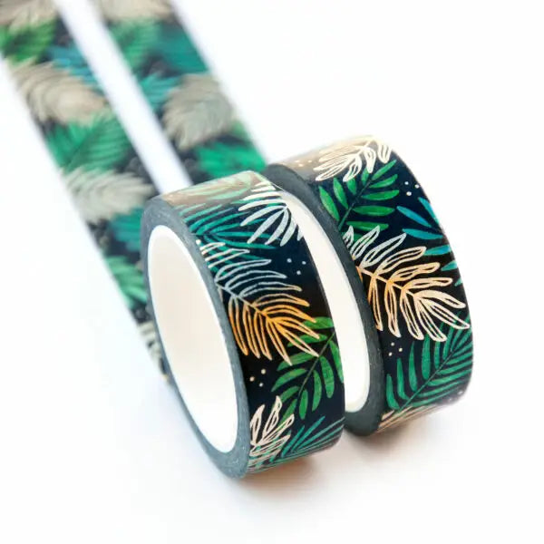 Willwa Washi tape - Golden Palm Leaves